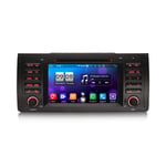 ERISIN 7 Inch Android 10.0 Car Stereo for BMW 5 Series E39 E53 X5 M5 Support GPS Sat Nav Carplay Android Auto DSP Bluetooth Wifi DAB+ A2DP TPMS Octa Core 4GB RAM + 64GB ROM