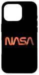 Coque pour iPhone 16 Pro Logo rétro de la NASA Mars Worm Patch Space Exploration Graphic