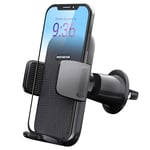 PORTENTUM Car Phone Holder, Air Vent Car Phone Mount Cradle 360° Rotation - Upgraded Hook Clip and One Button Release Function - Super Stable Car Phone Holder