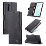 CaseMe vintage Samsung Galaxy Note 10 fodral - Svart