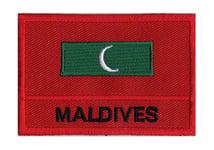 Écusson patche drapeau patch à coudre MALDIVES 70 x 45 mm Pays Monde Souvenir