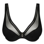 Vivgirl Half Padded Plunge Bh Black, PrimaDonna Twist