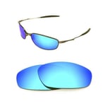 NEW POLARIZED CUSTOM ICE BLUE LENS FOR OAKLEY WHISKER SUNGLASSES