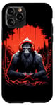 Coque pour iPhone 11 Pro Bigfoot Gamer Graphic Art - Joueur de jeux vidéo amusant