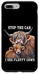 Coque pour iPhone 7 Plus/8 Plus Arrêtez la voiture, je vois une éleveuse de vaches moelleuses qui aime les vaches