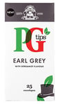 PG Tips Teabags Earl Grey, Individually Wrapped Tea Bags, 25 Flavoured Black Tea Bags Individually Wrapped, With Bergamot flavour, Refreshing & Flavourful, Tea Bags Bulk Pack of 6 (Total 150 Teabags)