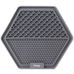 Pritax Lick mat Hexagon, 22cm, Grå