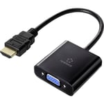 Câble adaptateur Renkforce HDMI / VGA Fiche mâle HDMI-A, Prise femelle VGA 15