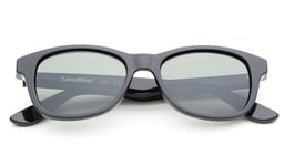 Lensway Pebble - Shiny Black Polarized KIDS Solbriller