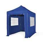 All Seasons Gazebos - Tonnelle pop-up 3x2m entièrement imperméable avec 4 parois latérales - Bleu roi