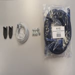 HI-ND-kabel för takmontering av display, 3 meter lång med kabelstrumpa i svart