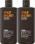 (2x) 200ml Piz Buin Allergy Sensitive Skin Sun Lotion SPF50+ Very High