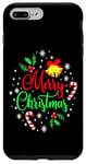 iPhone 7 Plus/8 Plus Merry Christmas Happy holidays Jingle Bells and Snowflakes Case