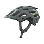 ABUS Casque MTB Moventor 2.0 - Casque de vélo confortable pour le tout-terrain - Casque All-Mountain - pour hommes et femmes - Gris Mat, L