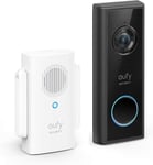 eufy Security Video Doorbell Wireless C210 (S200) Battery Kit with Chime, Wi-Fi