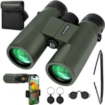 High Power 12 X 42 Binoculars Center Focus Compact Bird Watching Telescopes UK