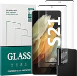 Galaxy S21 Glass Tempered Screen Protector Tempered Glass 2+1 Pack Full Coverage