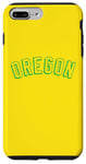 Coque pour iPhone 7 Plus/8 Plus Retro Oregon Throwback Logo – Homme Femme Classique Vert Oregon