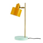 Dyberg Larsen - Ocean bordslampa 43 cm curry/mässing/turkos