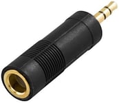 DELTACO Adapter Stereo 3.5 mm Male - Stereo 6.3 Female