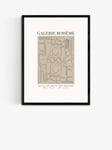 EAST END PRINTS Flower Love Child 'Aztec Beige' Framed Print