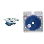 Bosch Professional Scie sur Table Filaire GTS 10 XC (Ø 254 mm, 30 mm, dans la Boîte) + Lame de scie circulaire Expert for Laminated Panel (plaques d'agglomérés, 254 x 30 x 2,6 mm, accessoire)