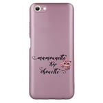 Coque rose pour Iphone 7 8 SE mamounette maman trop chouette