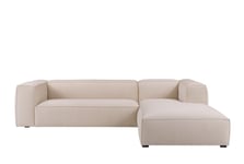 Sleepo - Luca Divansoffa Höger Creme 309cm