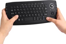 2,4 GHz Clavier sans Fil avec Trackball Mouse Molette Télécommande pour Android TV Box Smart TV PC Carnet