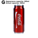 350ml/500ml Coca Cola Mug Varm Kall Isolering 304 Rostfritt Stål Termos Jätte Cola Vattenflaska Anpassad Bil Tra Faktisk Kapacitet 360Ml Actual Capacity 360Ml Red