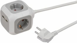 Brennenstuhl – ALEA-Power USB-Charg Socket block 4-wy 1.4m H05VV-F 3G1.5 (1150100)