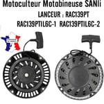 LANCEUR Motobineuse motoculteur SANLI RAC139PT  RAC139PTIL6C-1  RAC139PTIL6C-2