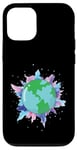 Coque pour iPhone 12/12 Pro Vue cosmique de la Terre depuis l'espace