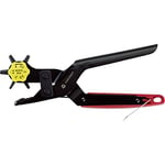 TOOLCRAFT TO-6425610 Revolving Punch Pliers 2 mm, 2.5 mm, 3 mm, 3.5 mm, 4 mm, 4.5 mm, 230 mm, 1 Piece.