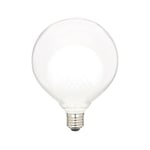 Xanlite - Ampoule Déco LED, Double verre Blanc, G125, culot E27, 3W cons. 2700K Blanc Chaud - RFDEB125DVMILKY