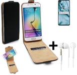 For OnePlus Nord N10 5G protective case cover bag + Earphones Flip Case Universa