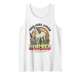 This Girl Loves Horses Girls Horseback Riding Horse Girl Tank Top