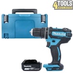 Makita DHP482Z LXT 18V Combi Drill Body With 1 x 5.0Ah Battery, Case & Inlay