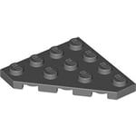 Corner Plate 45° 4 x 4 (Dark Stone Gray)