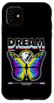 Coque pour iPhone 11 Dream Butterfly Simple Vintage Fashion Graphic Tee Hommes Femmes