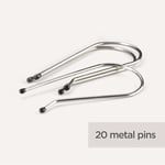 20 SPARE BLACK TIP PINS FOR BABYLISS HEATED ROLLERS