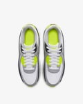NIKE AIR MAX 90 LTR (GS) YOUTH SIZE UK 4.5 EUR 37.5 (CD6864 101) WHITE/GREY/VOLT