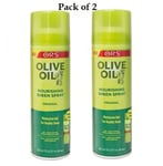 2 X ORS Olive Oil Nourishing Sheen Hair Spray Original 472ml