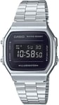 Casio A168WEM-1EF Retro Digital Watch - Stainless Steel, Illuminator