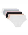 DIM Boxer Femme Les Pockets EcoDIM Coton Confortable & Doux x6, Lot Basique, L