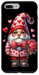 iPhone 7 Plus/8 Plus Heart Gnome Graphic And Valentines Flowers For Her Cute Love Case