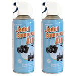 2 x Compressed Air Can 400ml Spray Duster Multi Purpose Cleaner Laptop Keyboard