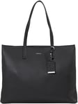 Calvin Klein Women CK MUST MEDIUM SHOPPER_JCQ, Ck Black Mono Jacquard, One Size