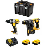 Kit DWK223 (DCD996 DCH273 2 x 5,0 Ah DCB115 tstak vi) - Dewalt