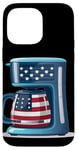 iPhone 14 Pro Max Patriotic coffee bean and maker costume Case